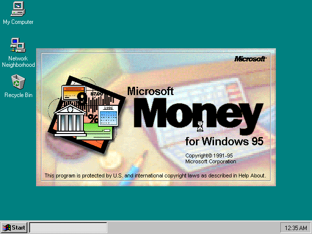 Microsoft Money 4 - Splash